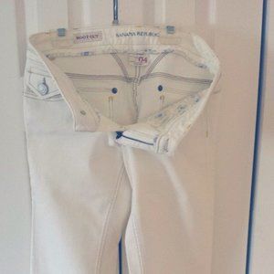 NWOT NEW BANANA REPUBLIC bootcut fit WHITE
